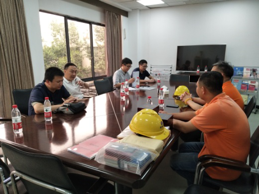 省人防辦對(duì)我公司進(jìn)行質(zhì)量大檢查工作